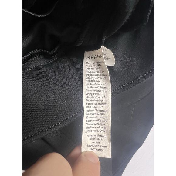 Women's The Perfect Pant Slim Straight Pants Spanx Black Size XS $138 20254R - Picture 7 of 13